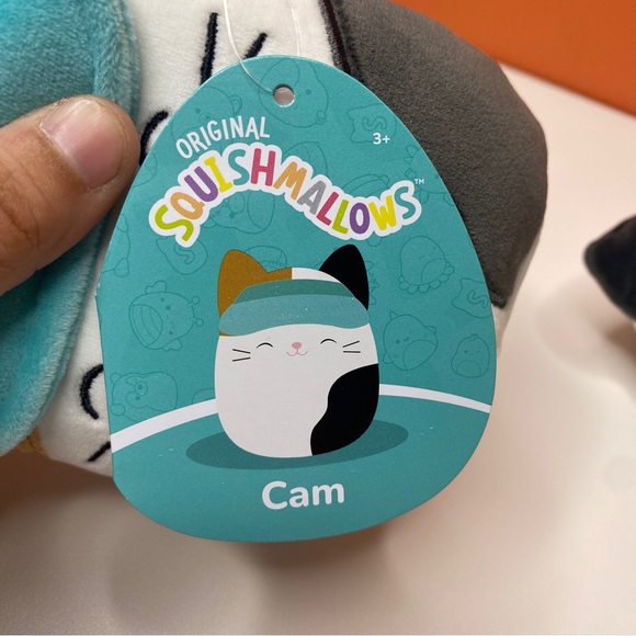 Squishmallow Cam the Cat in Blue Visor 5” - Picture 4 of 7